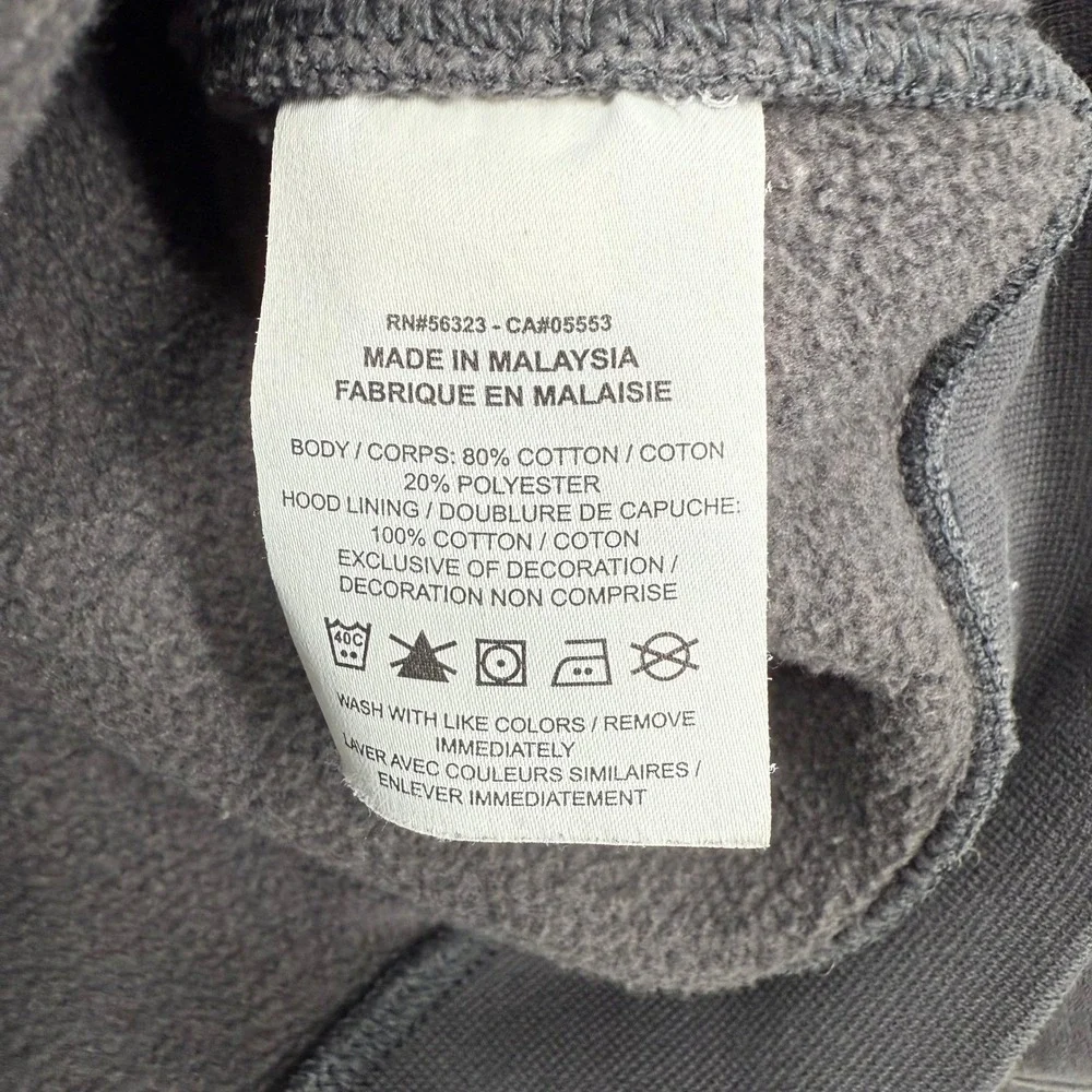 Nike Mens Gray Pullover Hoodie Sweatshirt Long Sleeve Pocket Logo Size M‎